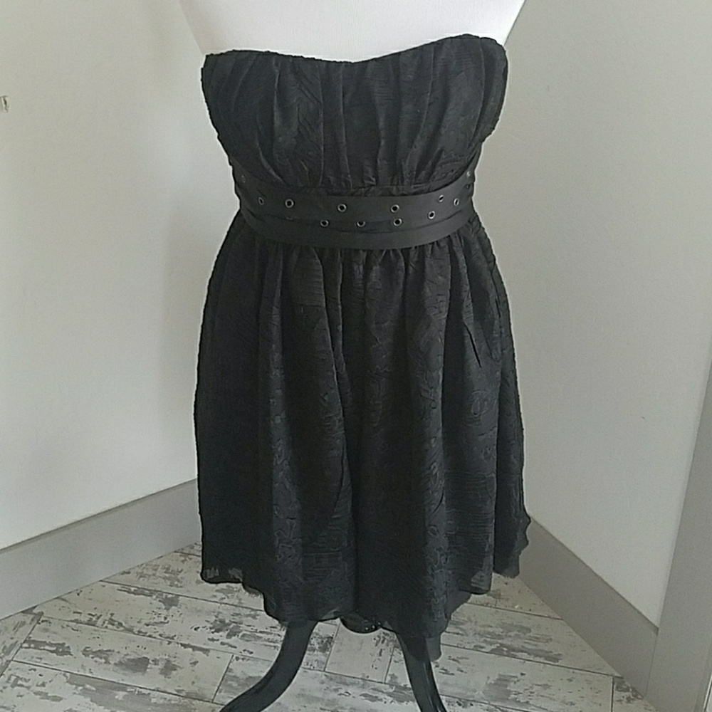 Black BCBG strapless dress